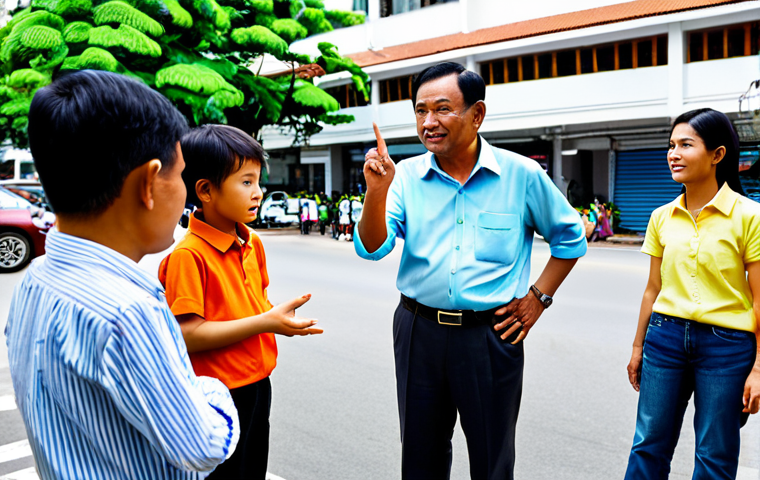 Smart City Focus - User Needs**
"A bustling Bangkok street scene, professional urban planners meeting with local residents in a modern community center, discussing city improvements, fully clothed, appropriate content, safe for work, perfect anatomy, natural proportions, family-friendly, professional meeting, well-formed hands, proper finger count, natural body proportions, focus on understanding user needs for a sustainable smart city, incorporating Thai cultural elements."
**