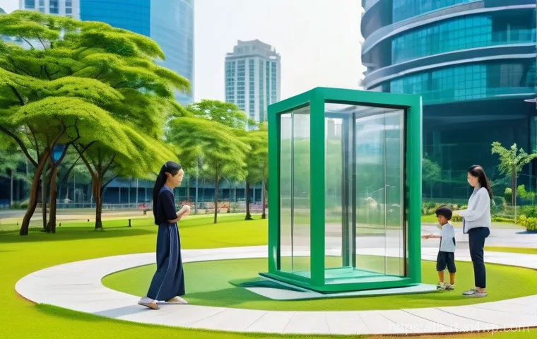 스마트시티 디자인에서의 협업 플랫폼 - A young Thai woman, dressed in modern, comfortable attire, is standing at a well-designed, contempor...